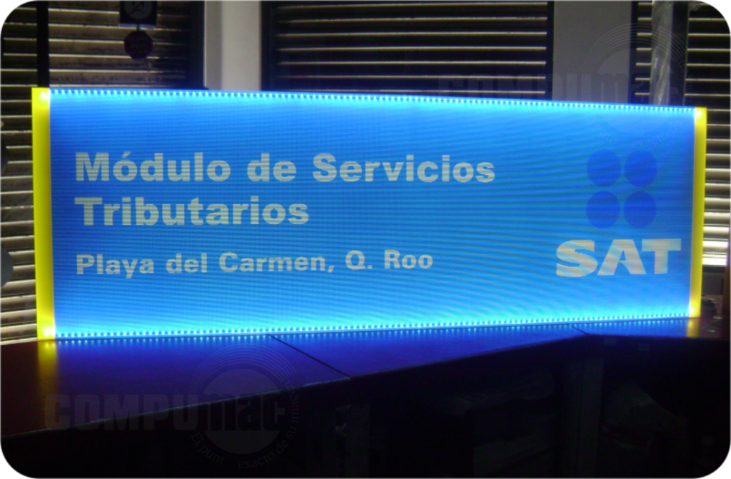 Logotipo para exterior con estructura iluminado con led’s